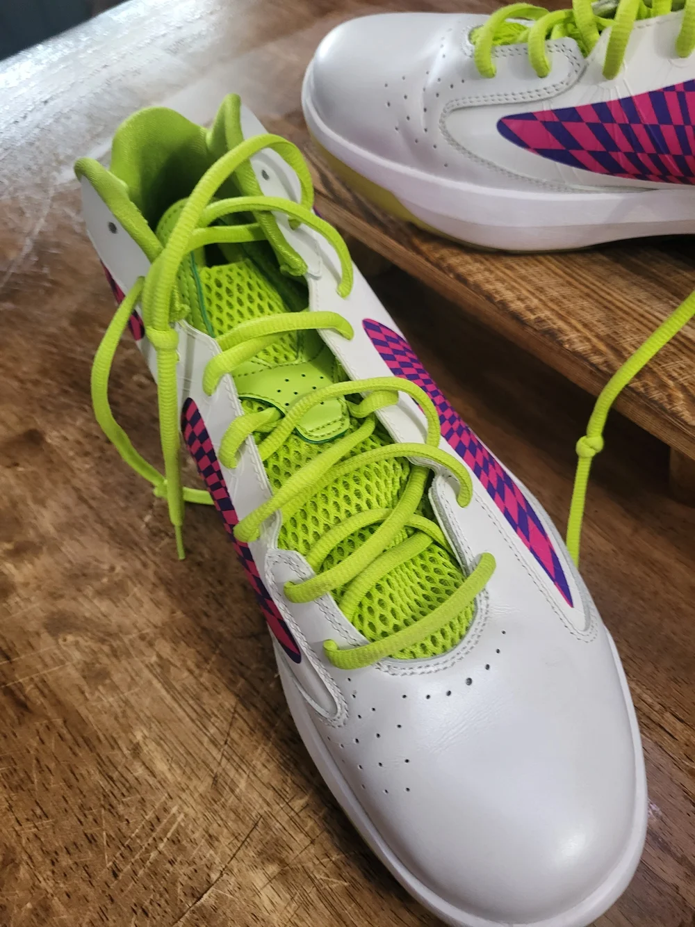 Macho Man Randy Savage Jordan Basketball Sneakers White & Green